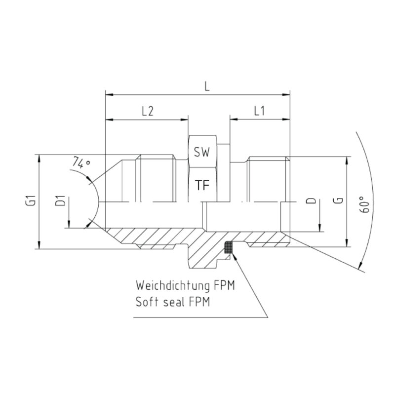 Unf -Bsp Nipel - Görsel 2